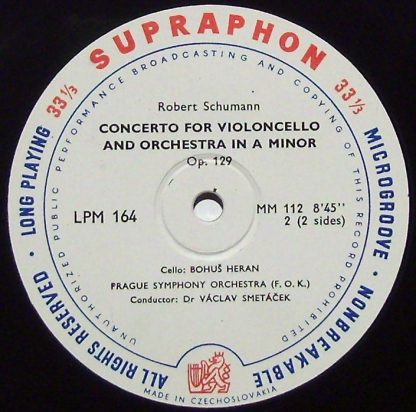 Supraphon D LPM 164 - Konzert Für Violoncello Und Orchester A-mo - Image 3