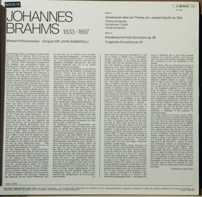 EMI 1 C 063-02 051 - Variationen Über Ein Thema Von Joseph Haydn - Image 2