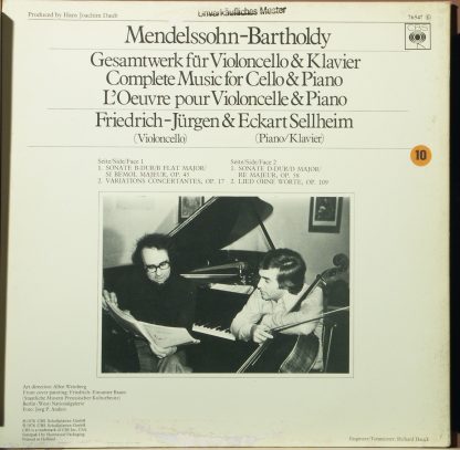 CBS 76547 - Complete Music for Cello & Piano - Image 2