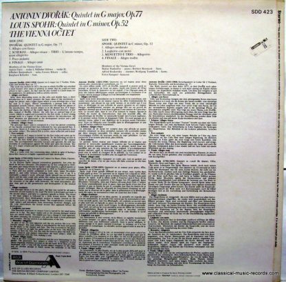 Ace Of Diamonds SDD 423 - Dvorak: Quintet In G Major, Op. 77 / S - Image 2