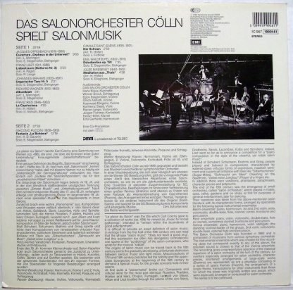 Deutsche Harmonia Mundi 1C 067 1999461 - Das Salonorchester Cöll - Image 2
