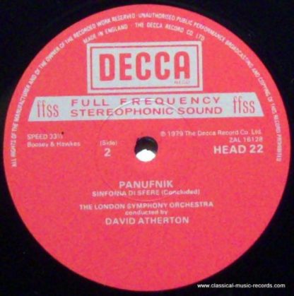 DECCA HEAD 22 - Sinfonia Mistica / Sinfonia Di Sfere - Image 4