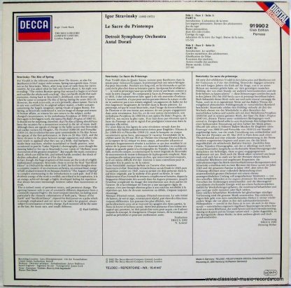 DECCA 91 990 2 - Le Sacre Du Printemps - Image 2