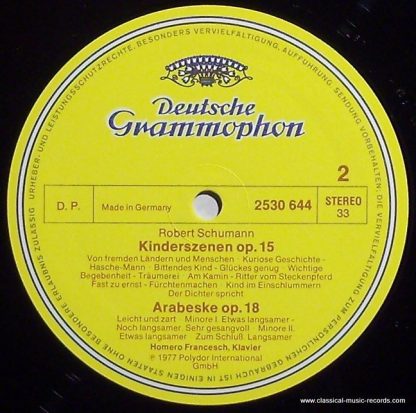 Deutsche Grammophon 2530 644 - Fantasiestücke Op.12 - Kinderszen - Image 3