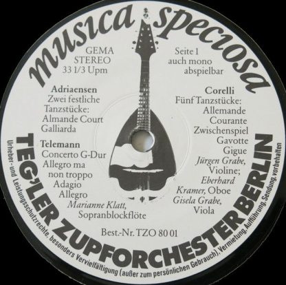 Not On Label TZO 80 01 - Musica Speciosa (Konzertante Zupfmusik - Image 3