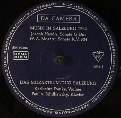 Da Camera SM 93306 - Musik In Salzburg 1762 - Image 4