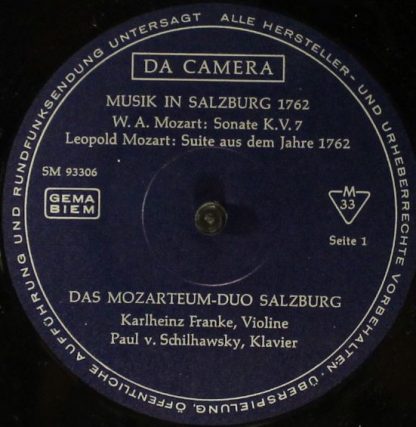 Da Camera SM 93306 - Musik In Salzburg 1762 - Image 3