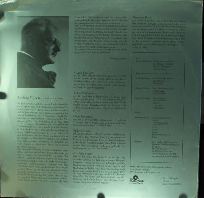 Not On Label 58082/83 - Lieder Nach Texten Von Ludwig Finckh - Image 2