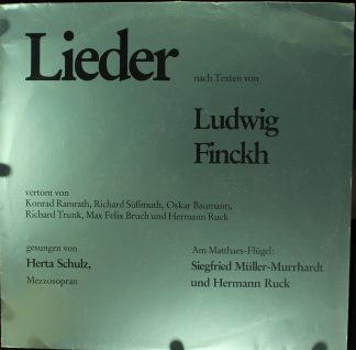 Not On Label 58082/83 - Lieder Nach Texten Von Ludwig Finckh