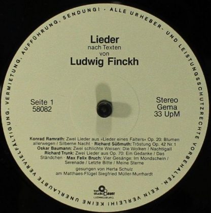 Not On Label 58082/83 - Lieder Nach Texten Von Ludwig Finckh - Image 5