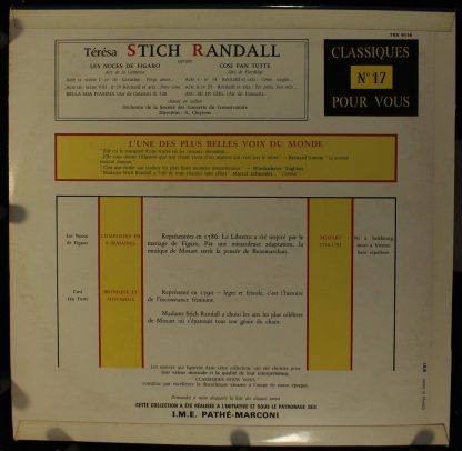 Trianon trx 6114 - Les Noces De Figaro - Airs De La Comtesse/ Co - Image 2
