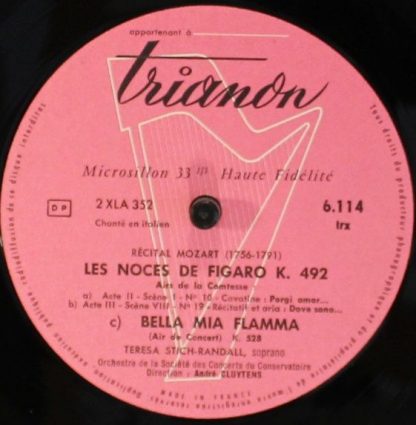 Trianon trx 6114 - Les Noces De Figaro - Airs De La Comtesse/ Co - Image 3