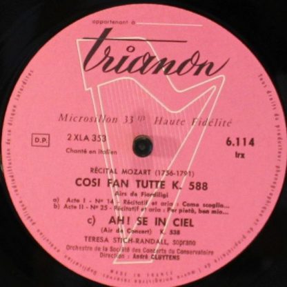 Trianon trx 6114 - Les Noces De Figaro - Airs De La Comtesse/ Co - Image 4