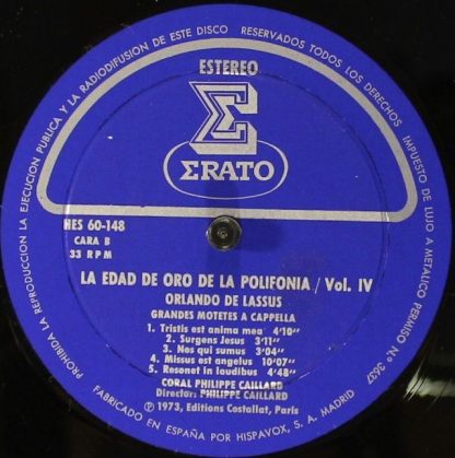 Erato HES 60-145/6/7/8 - La Edad De Oro De La Polifonía - Image 10