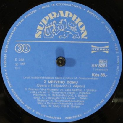 Supraphon SV 8281-82 G - Z Mrtvého Domu - Image 3