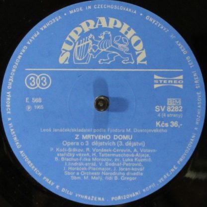 Supraphon SV 8281-82 G - Z Mrtvého Domu - Image 5