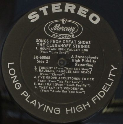 Mercury SR 60065 - Clebanoff Plays Songs From Great Shows... - Image 4