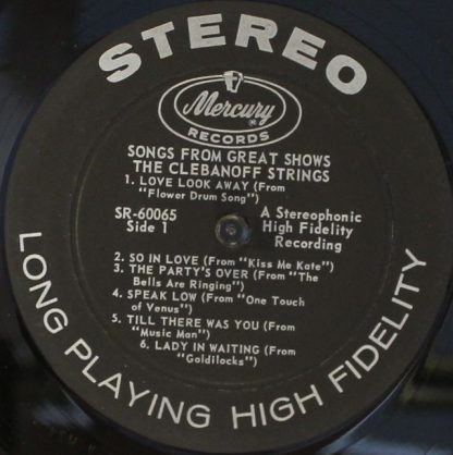 Mercury SR 60065 - Clebanoff Plays Songs From Great Shows... - Image 3