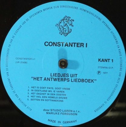 Stichting Constanter Constanter 1 - Liedjes Uit "Het Antwerps Li - Image 3
