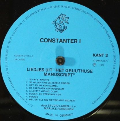Stichting Constanter Constanter 1 - Liedjes Uit "Het Antwerps Li - Image 4