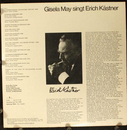 Amiga 8 50 144 - Gisela May Singt Erich Kästner - Image 2