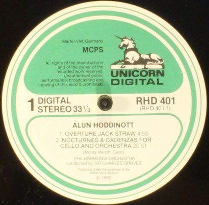 Unicorn-Kanchana RHD 401 - Overture Jack Straw / Nocturnes & Cad - Image 3