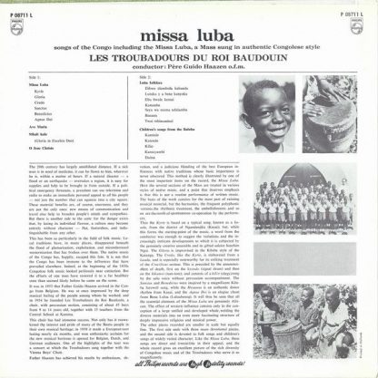 Philips P 08711 L - Missa Luba - Image 2