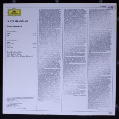Deutsche Grammophon 2531 280 - Raga Jogeshwari - Image 2