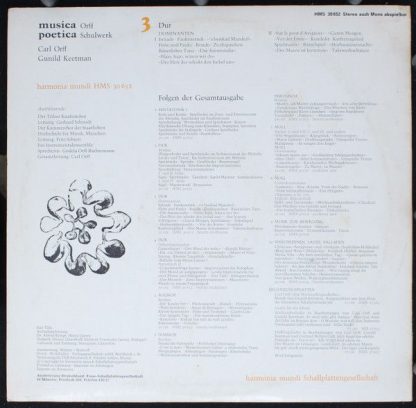 Harmonia Mundi HM 30 652 / HMSt 530 652 - Musica Poetica Teil 3 - Image 2
