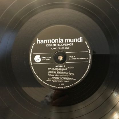 Harmonia Mundi HMU 228 - Alfred Deller Solo Volume 2 - Image 3