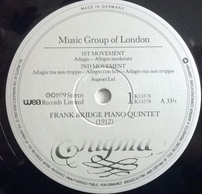 Enigma Records (8) K53578 - Piano Quintet & Phantasie Trio - Image 3