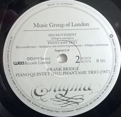 Enigma Records (8) K53578 - Piano Quintet & Phantasie Trio - Image 4