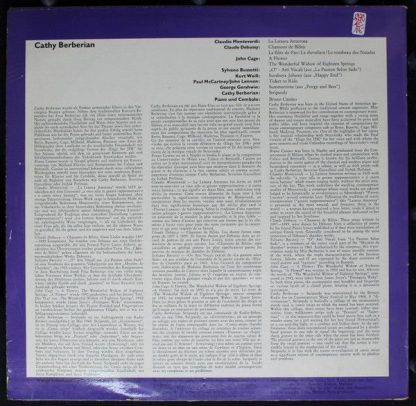 WERGO WER 60054 - MagnifiCathy - The Many Voices Of Cathy Berber - Image 2