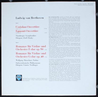 Saphir INT 120.831 - Ouvertüren, Violinromanzen - Image 2