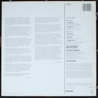 Philips 412 029-1 - Sequenza III & VII - Différences - Due Pezzi - Image 2