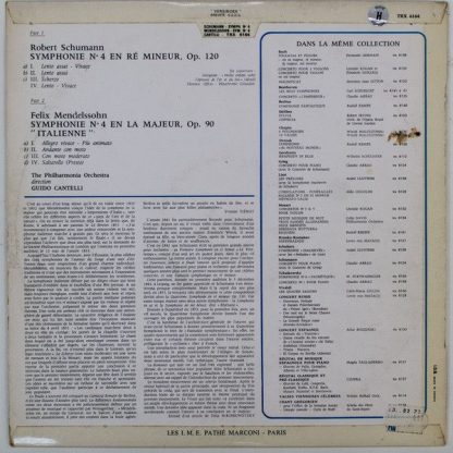 Trianon TRX 6164 - Symphonie Nº 4 "Italienne", Op. 90 / Symphoni - Image 2