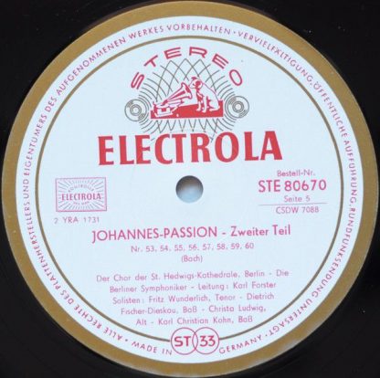 Electrola E 80 668/70 - Johannes-Passion - Image 7