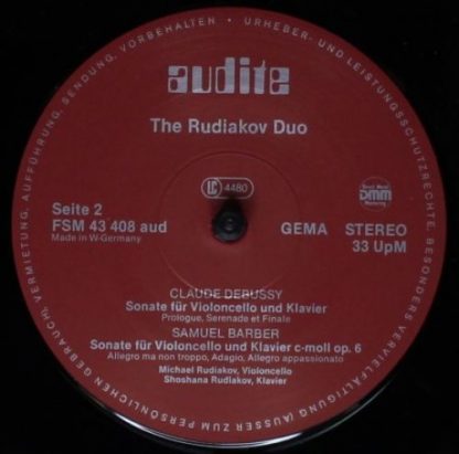 Audite FSM 43 408 - Sonaten Für Violoncello Und Klavier - Image 4