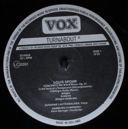 VOX (6) TV 331 043 - Violin Concerto No. 8 In A Minor, Op. 47, P - Image 3