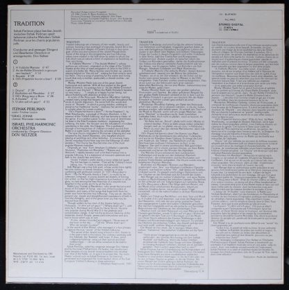 Portrait 066 EL 27 0572 I - Tradition - Itzhak Perlman Plays Fam - Image 2