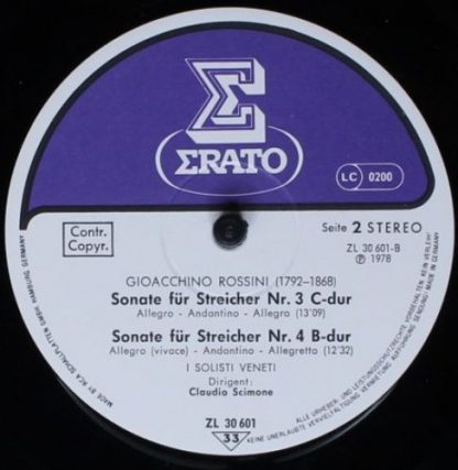 Erato ZL 30601 - Vier Sonaten Für Streicher Nr. 1–4 - Image 6