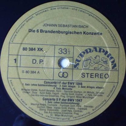 Supraphon 80 386 XK - Die Sechs Brandenburgischen Konzerte - Image 5