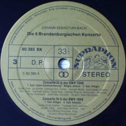 Supraphon 80 386 XK - Die Sechs Brandenburgischen Konzerte - Image 7