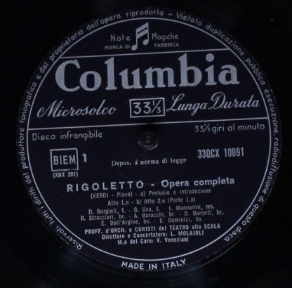 Columbia 33QCX 10091 - Rigoletto - Image 2