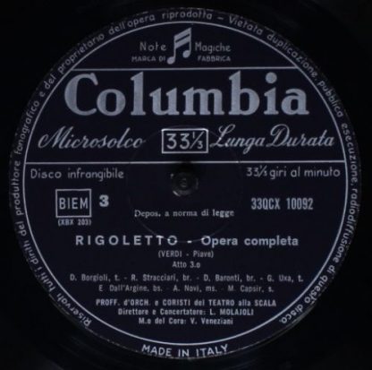 Columbia 33QCX 10091 - Rigoletto - Image 4