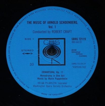 CBS SBRG 72119/20 - The Music Of Arnold Schoenberg - Volume One - Image 3