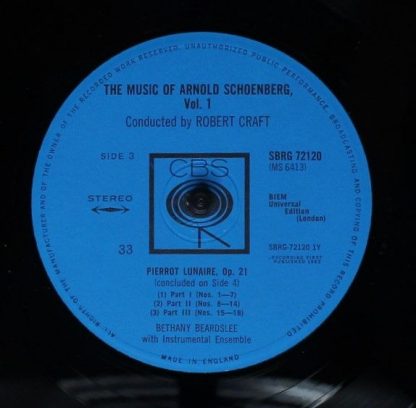 CBS SBRG 72119/20 - The Music Of Arnold Schoenberg - Volume One - Image 5