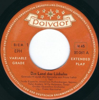 Polydor 20 061 EPH - Das Land Des Lächelns (Operettenquerschnitt - Image 3