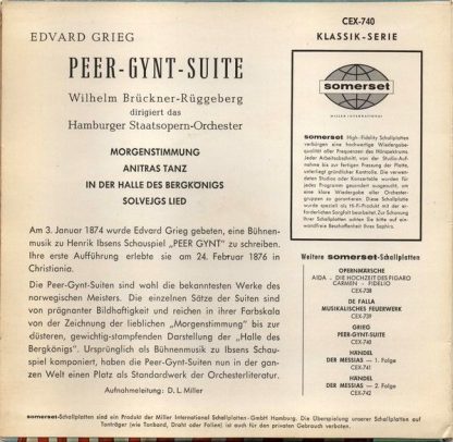 Somerset CEX-740 - Peer Gynt Suite - Image 2
