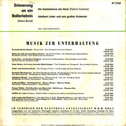 Odeon O 41 244 - Erinnerung An Ein Ballerlebnis - Image 4